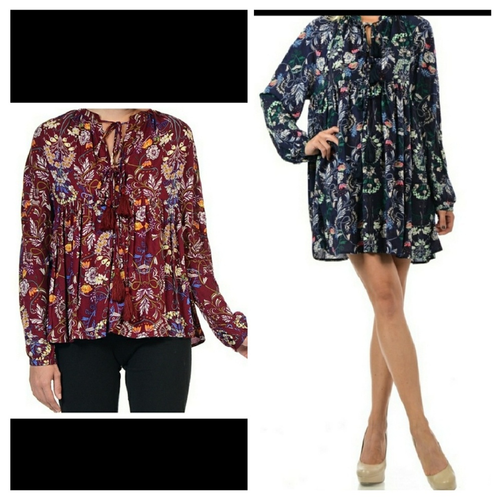 EINII FLORAL TOP SIZE L